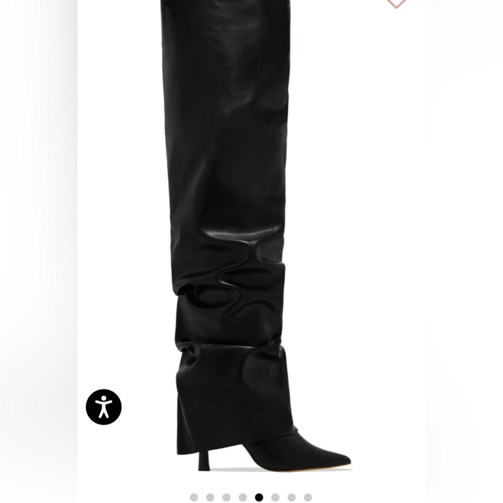 Miss Lola Kimana Ruched Shaft Heel Boots - Picture 3 of 8
